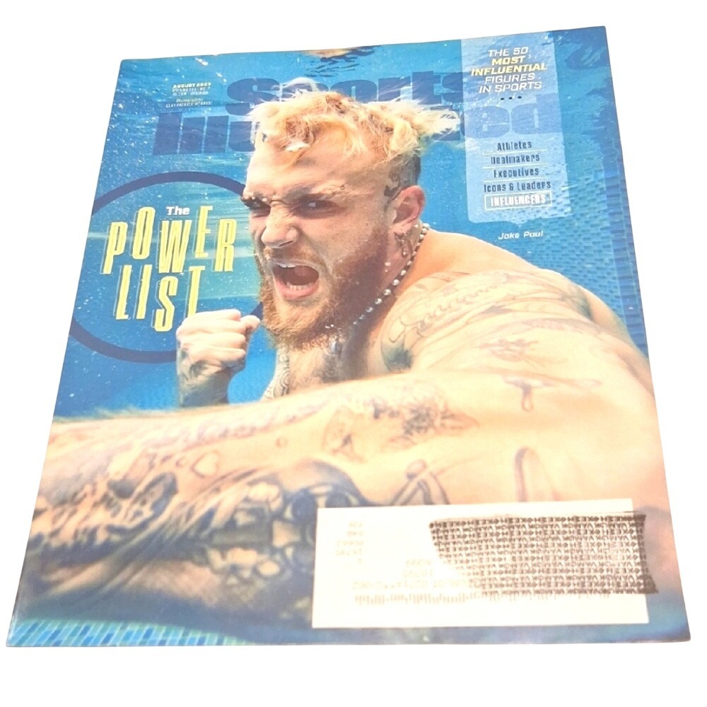 Sports Illustrated August 2023 Jake Paul The Power List‎ Alex Morgan Back Cover